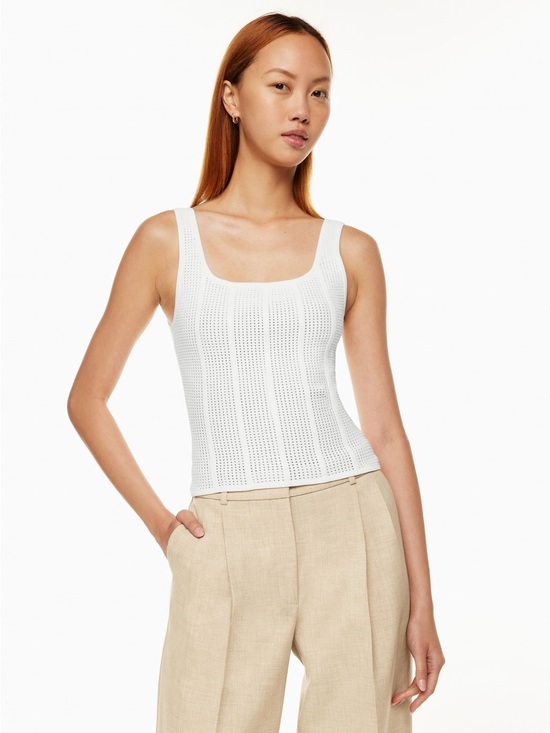 Tops - Aritzia Babaton Sculpt Knit Squareneck Tank
